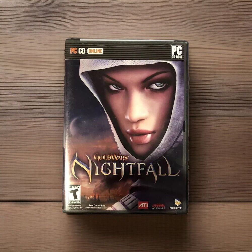 Guild Wars Nightfall PC Game: Epic Fantasy MMORPG Adventure Online Poster CD-ROM